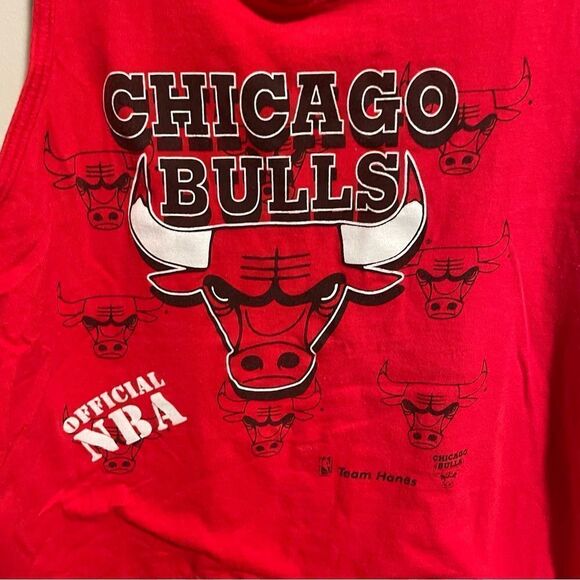 Vintage VTG Chicago Bulls 90s Hanes BeefyT Men’s Tank- Size Large - Picture 4 of 5